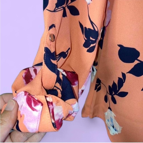 Apt.9 button down floral Top M - Picture 7 of 11